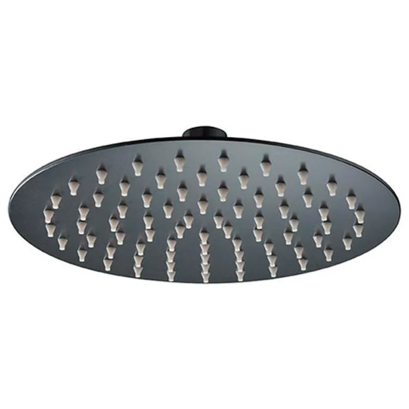Κεφαλή Ντουζ Στρογγυλή 25cm Imex RDN002/NG Μαύρο Ματ (για Συνδυασμό με Βραχίονα)