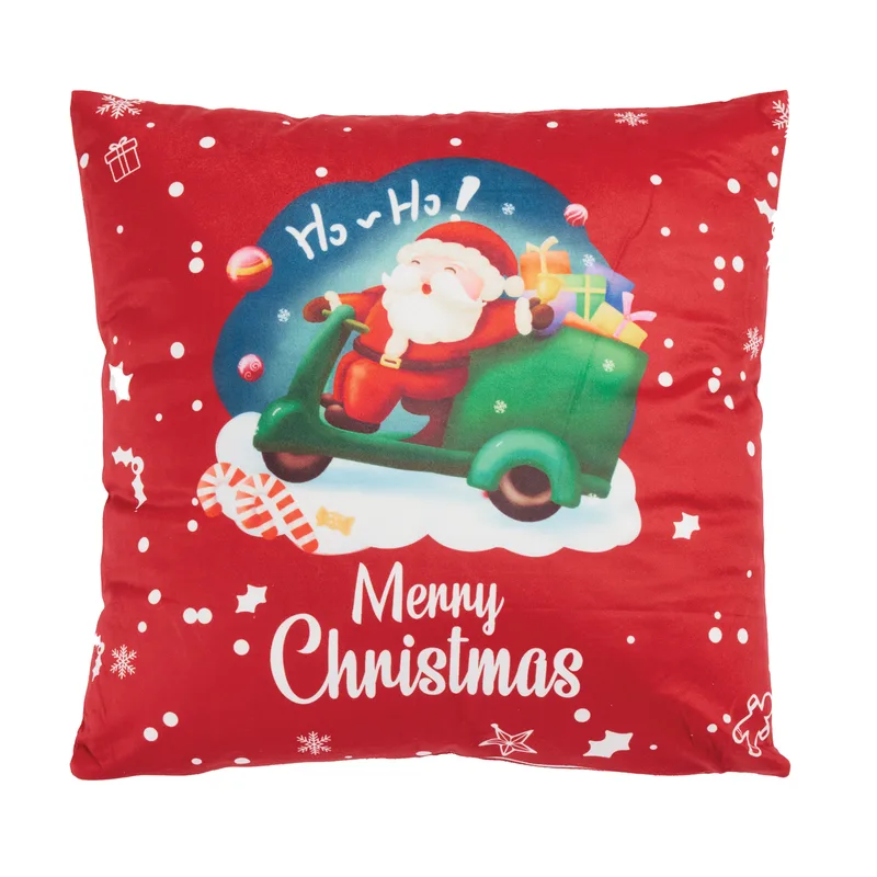 Χριστουγεννιάτικο Μαξιλάρι Polyester 45x45εκ. Christmas 0852 Red Das Home (Ύφασμα: Polyester, Χρώμα: Κόκκινο) - Das Home - 533645450852