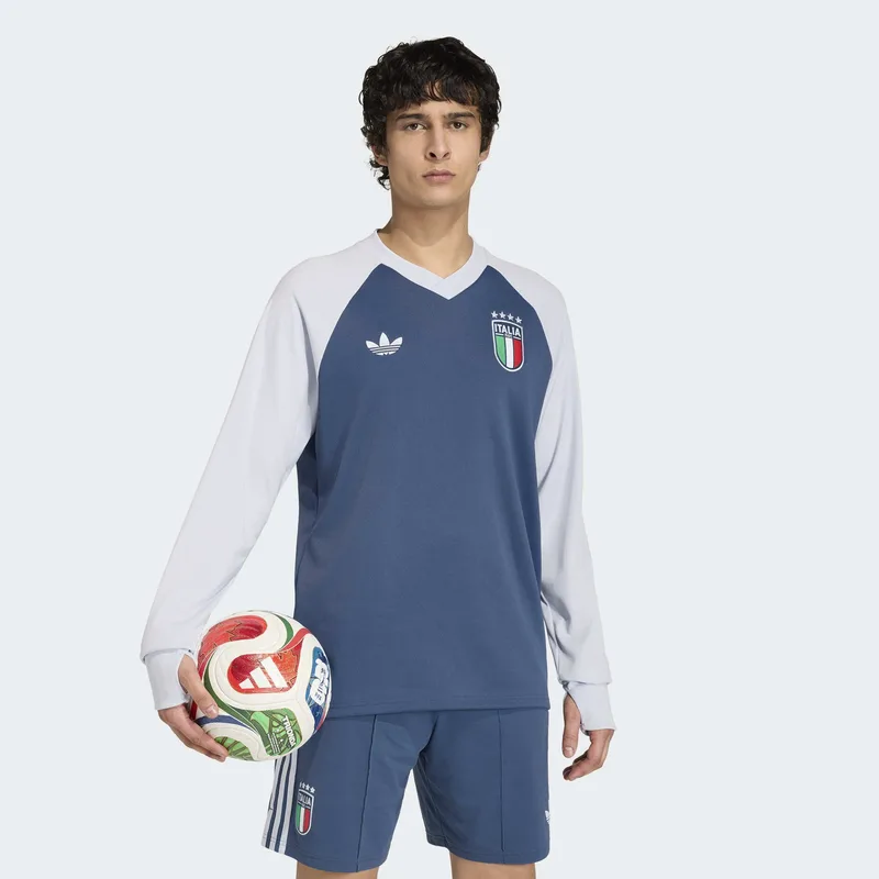 adidas Εθνική Ιταλίας 2026 Away Pre-Match Warm Ανδρική Μπλούζα με Μακρύ Μανίκι (9000277381_94522)