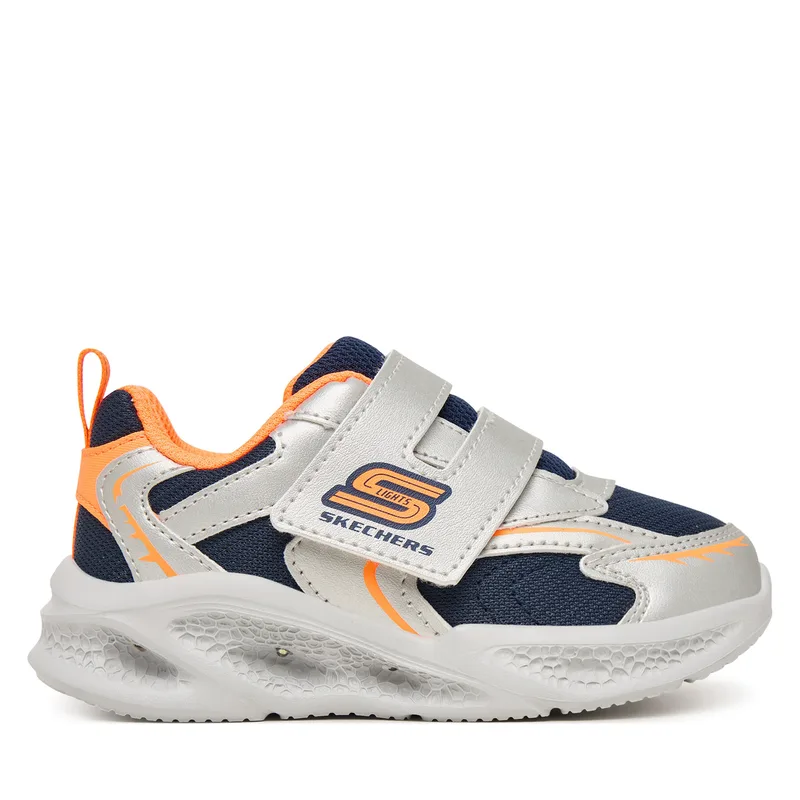 Αθλητικά Skechers S-Lights: Meteor-Lights - Glow Spike 401498N/SLOR Ασημί