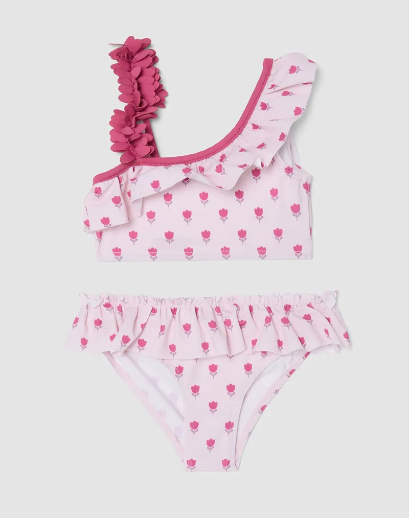 OVS GIRL BIKINI AOP 2569519-LILAC SNOW Ροζ