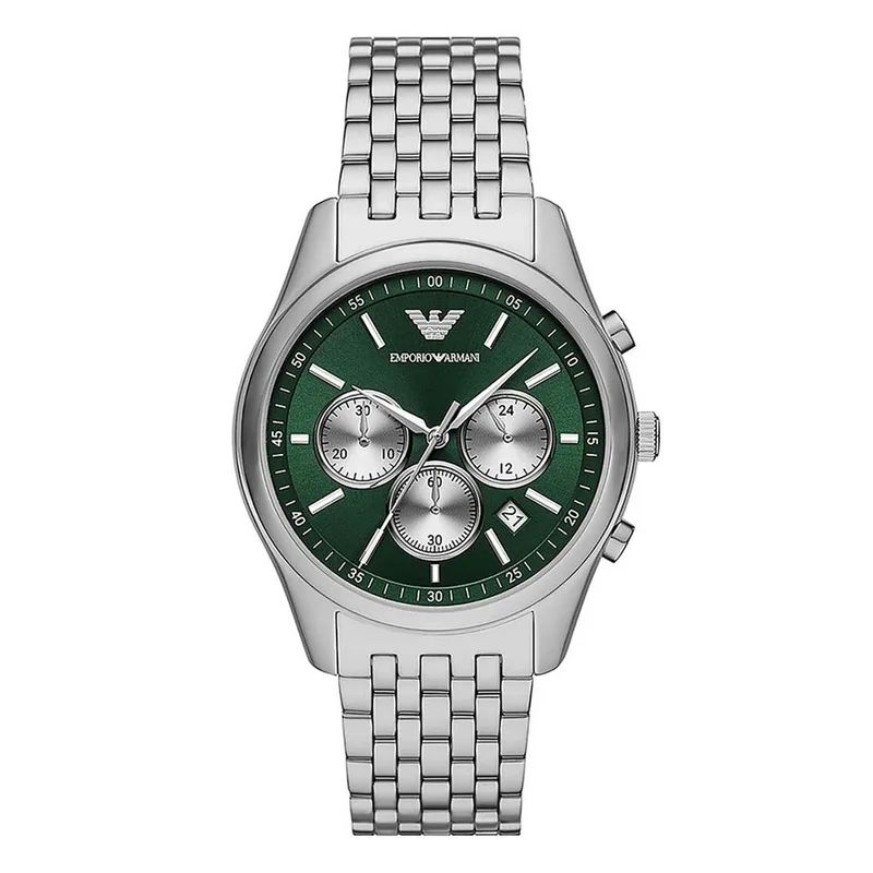 EMPORIO ARMANI Antonio Chronograph Silver Stainless Steel Bracelet AR11581