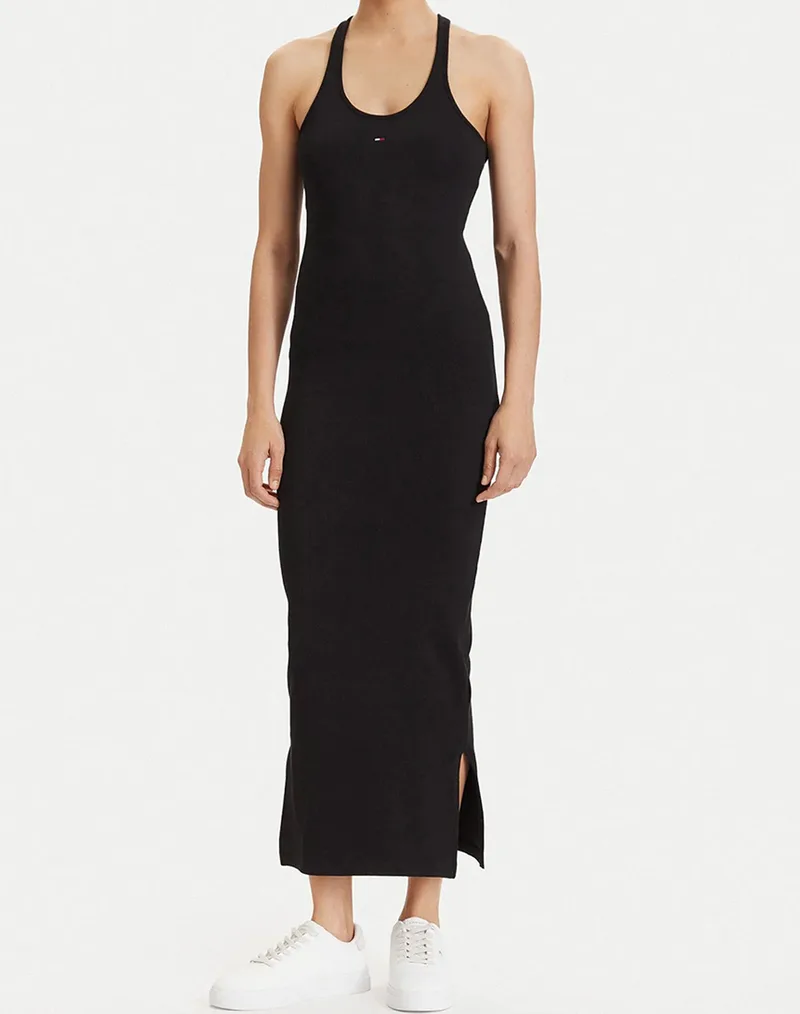 TOMMY JEANS TJW RACER BACK TANK MAXI DRESS DW0DW22329-BDS Black