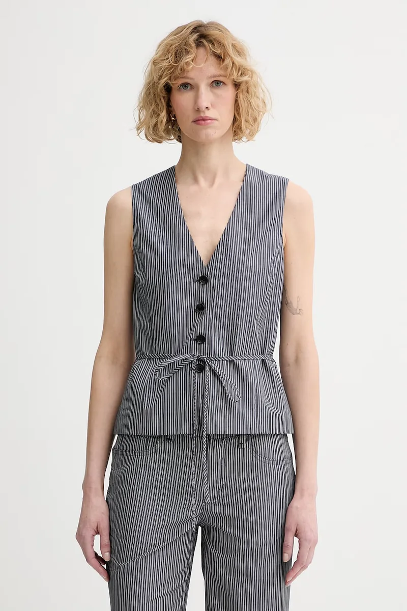 rag & bone μονόπετο γιλέκο γυναικείο βαμβακερό Paulette