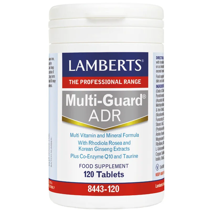 Lamberts Multi-Guard ADR Συμπλήρωμα Διατροφής για την Αντιμετώπιση της Ψυχολογικής & Σωματικής Κόπωσης 120tabs
