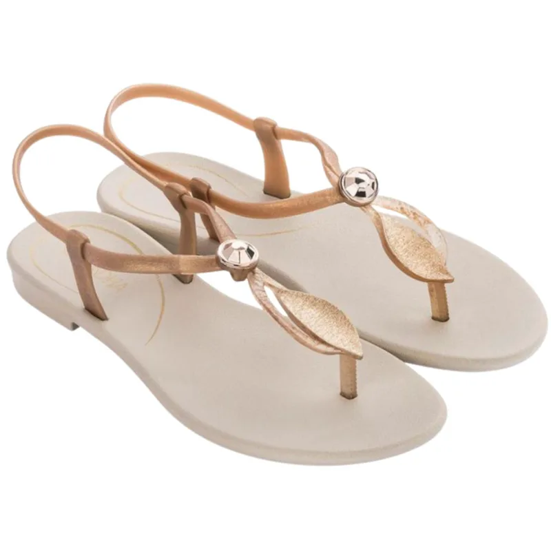 Grendha | Leafy Sandal | 780-21154 | White/Gold | (16358-52238)