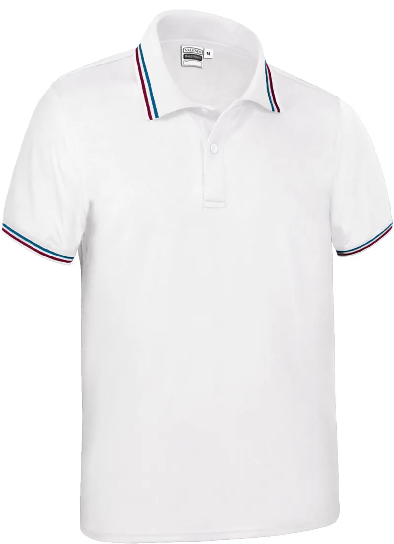 Κοντομάνικο Polo Shirt MAASTRICHT Valento POVAMAABF White-French Flag