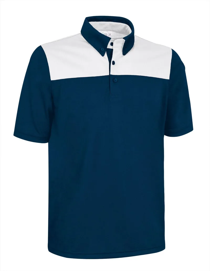 Κοντομάνικο Polo Shirt HURRICANE Valento POVAHUCMB Orion Navy Blue-White