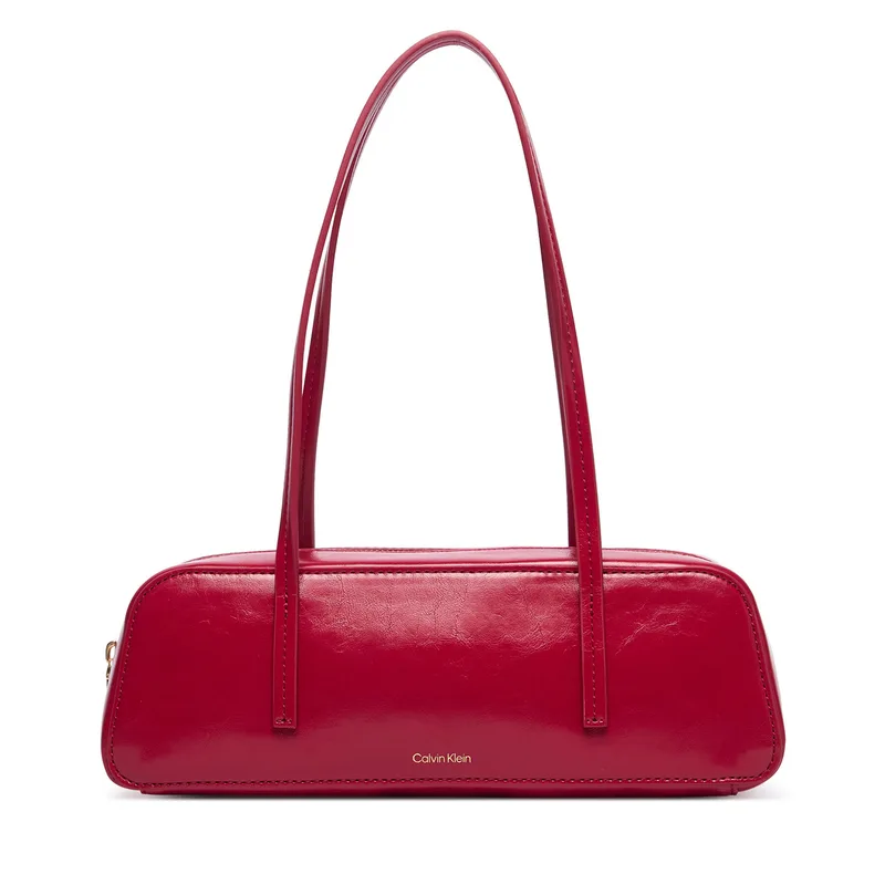 Τσάντα Calvin Klein Foil Logo Glossy Bauletto LV04F3638G Κόκκινο