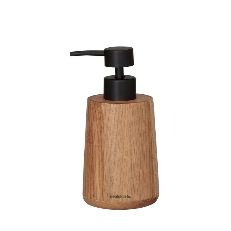 Ντισπένσερ Ξύλινο 150ml-8x8x15,5εκ. Earth Oak Sealskin 800676 (Υλικό: Ξύλο, Χρώμα: Natural) - sealskin - sl-800676