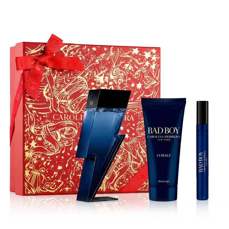 Carolina Herrera Bad Boy Cobalt EDP 100 ml + EDP MINI 10 ml + SG 100 ml (man) 1 pcs