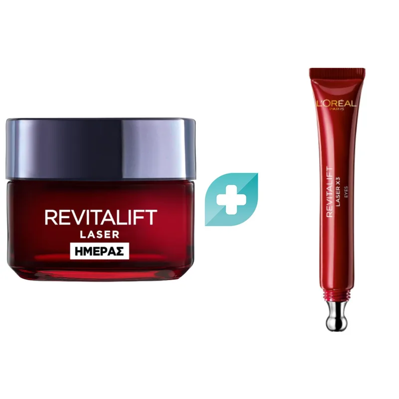 L'Oreal Paris Promo Revitalift Laser Renew Anti-Ageing Day Cream 50ml & Triple Action Eye Care Cream 15ml