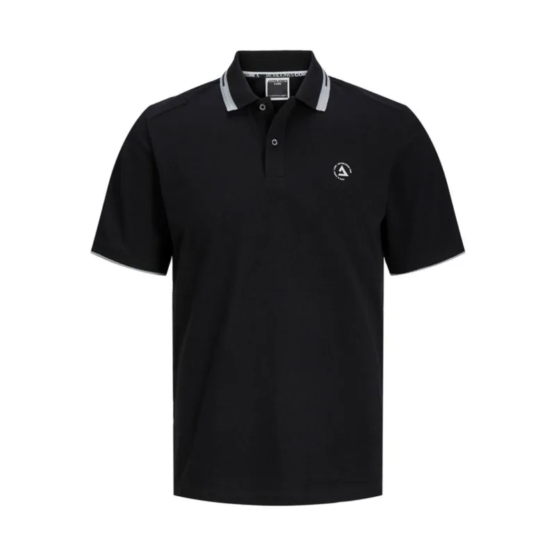 Πόλο πικέ μπλουζάκι "Cohass Logo",by Jack&Jones - Black