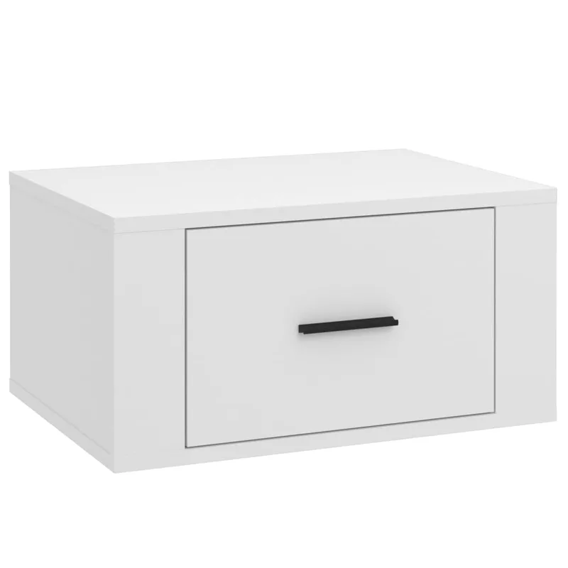 vidaXL Κομοδίνο Επιτοίχιο Λευκά 50 x 36 x 25 εκ.
