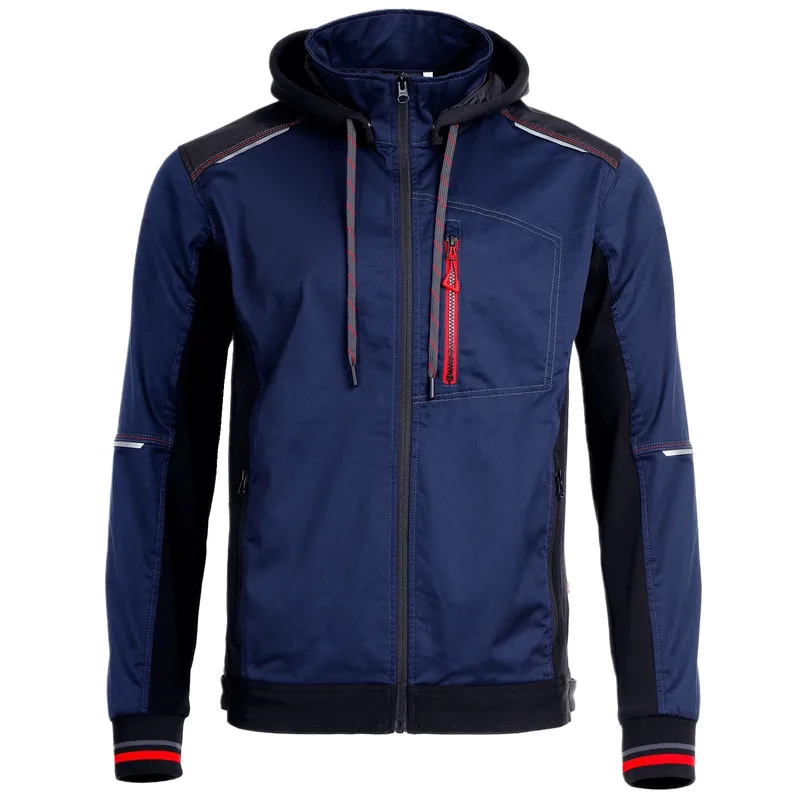 REVOLT 4STRETCH Μπουφάν εργασίας STENSO 02001841 Navy Blue/Black/Red