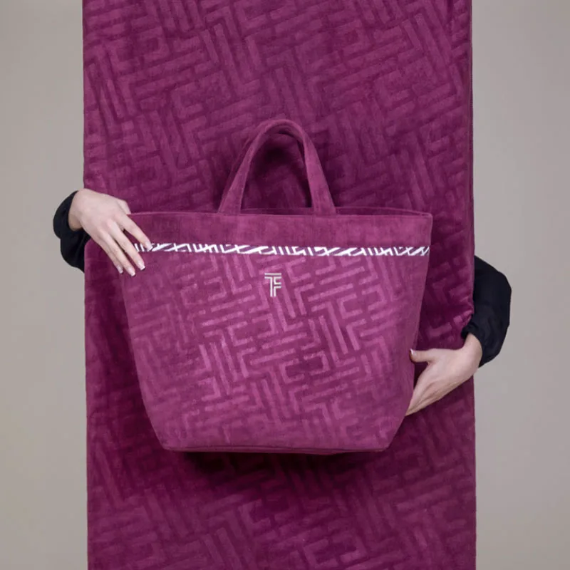 Τσάντα Θαλάσσης (68x40x40) Feel & Touch Icon Aubergine