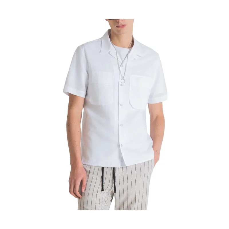 Πουκάμισο με μακριά μανίκια Antony Morato LINEN OVERSIZED FIT SHIRT MEN