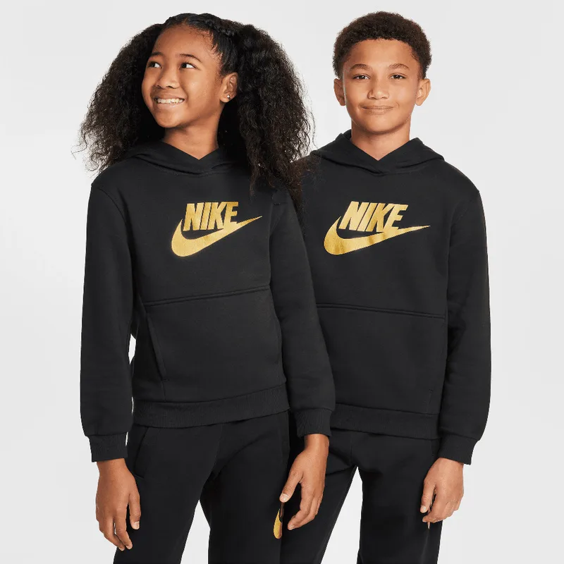 Nike Sportwear Club Fleece Χρυσό Παιδική Μπλούζα με Κουκούλα (9000190237_19876)