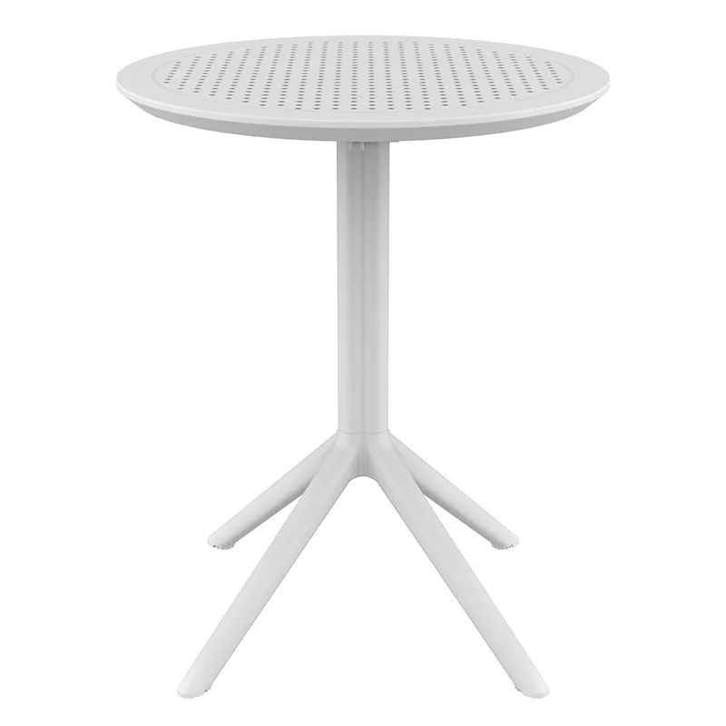 SKY WHITE Φ60X74εκ. ΤΡΑΠΕΖΙ ΠΤΥΣ/ΝΟ ΠΟΛ/ΝΙΟΥ
