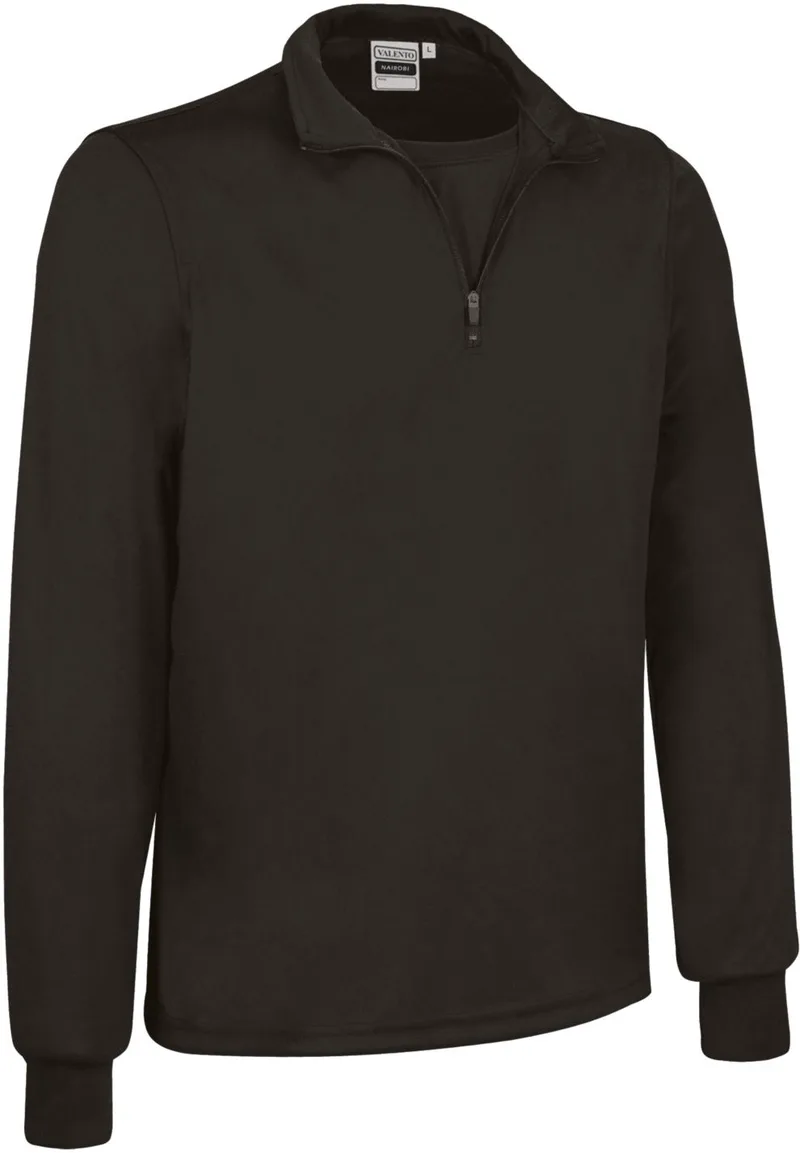 Μακρυμάνικο Polo Shirt NAIROBI Valento POVANAING Black