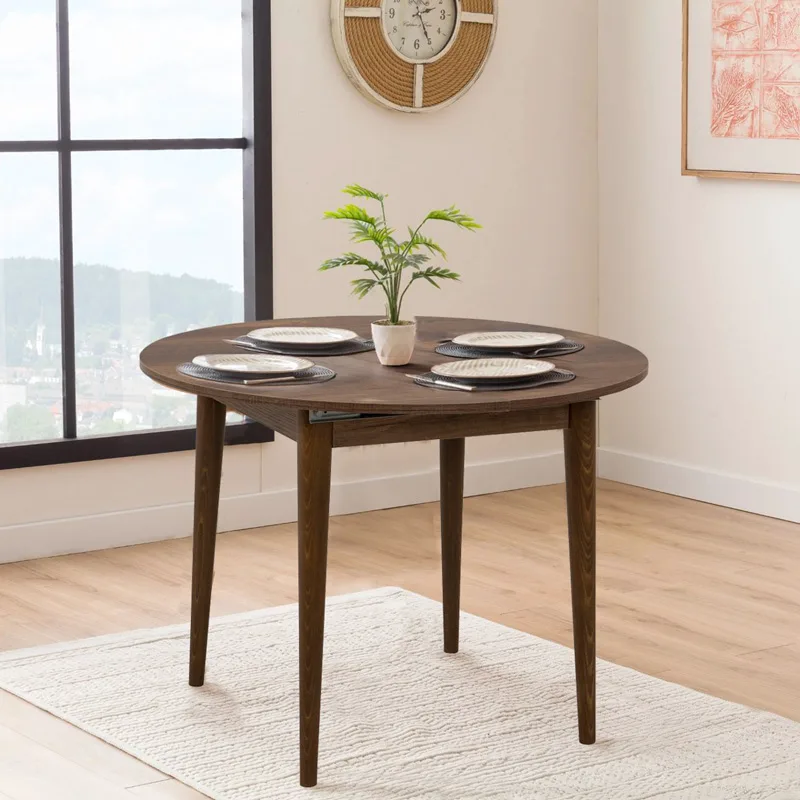Επεκτεινόμενο Τραπέζι Τραπεζαρίας Vina 139 - Walnut 869Vel8754 (100x75x100)