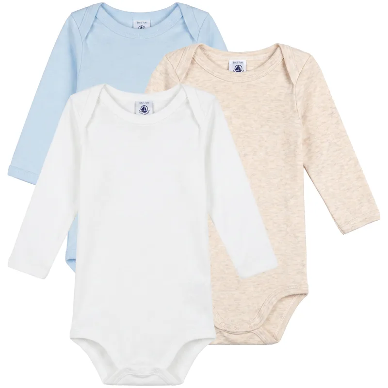 Παιδικά κορμάκια Petit Bateau LOT BODIES X 3