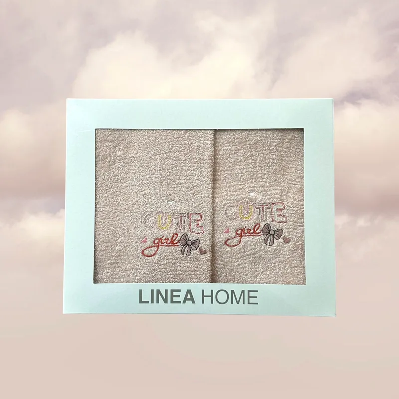ΣΕΤ ΠΕΤΣΕΤΕΣ ΒΡΕΦΙΚΕΣ 2ΤΜΧ CUTE GIRL ΣΕ ΚΟΥΤΙ LINEAHOME