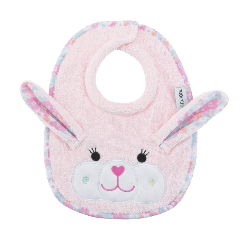 Σαλιάρα Βαμβακερή Beatrice the Bunny Zoocchini ZOO1810 (Ύφασμα: Βαμβάκι 100%, Χρώμα: Ροζ) - Zoocchini - ZOO1810