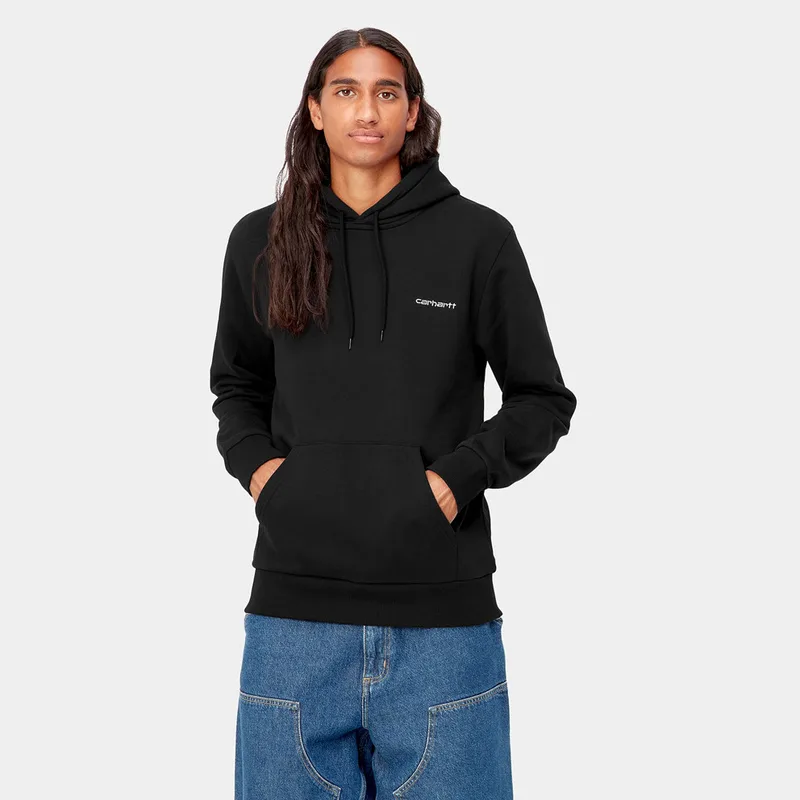 Carhartt WIP Hooded Script Embroidery Sweat (9000185352_1480)
