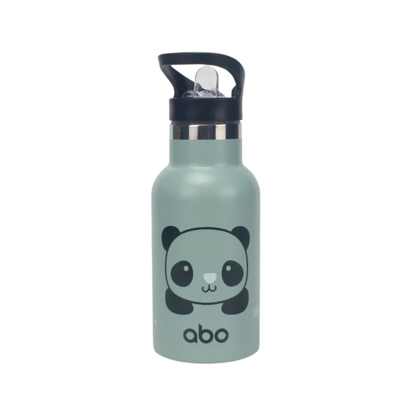 ABO Παιδικό Παγούρι Θερμός abottle "BORN TO BE PANDASTIC" με έξτρα πώμα 350ML
