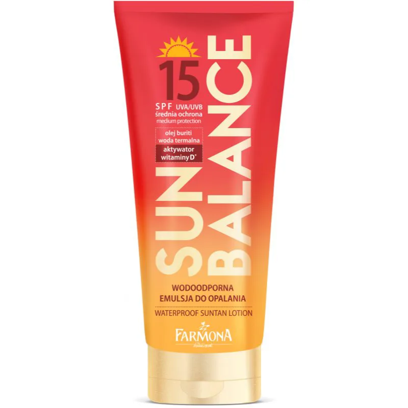Farmona Sun Balance αδιάβροχο αντηλιακό γάλα SPF 15 150 ml