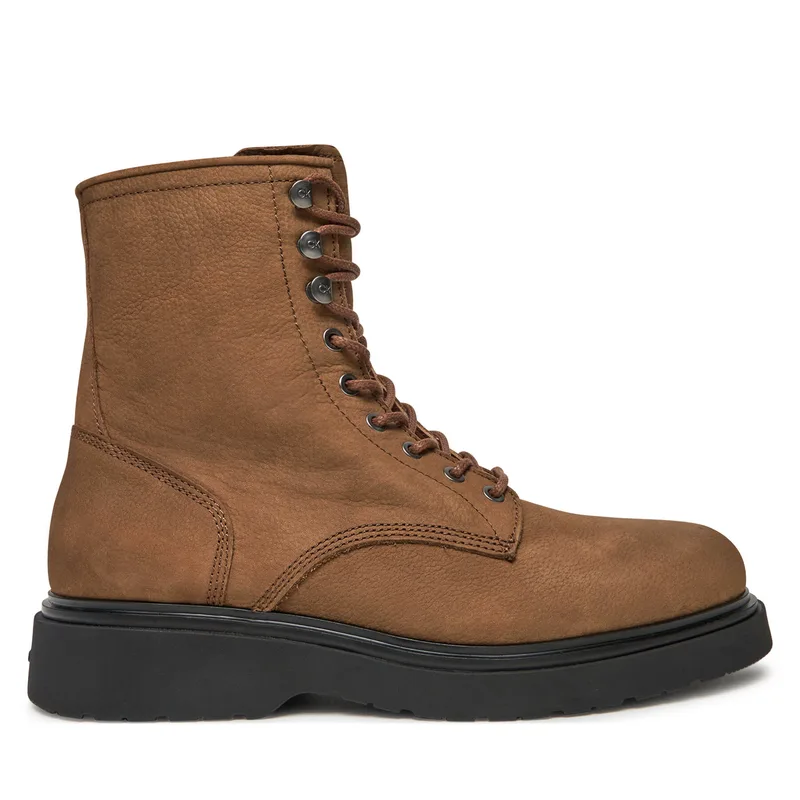 Μποτίνια Calvin Klein HM0HM01576 Καφέ