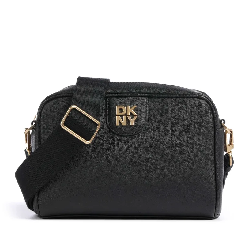 Γυναικεία Δερμάτινη Τσάντα Χιαστί DKNY R43EKV85 Μαύρη