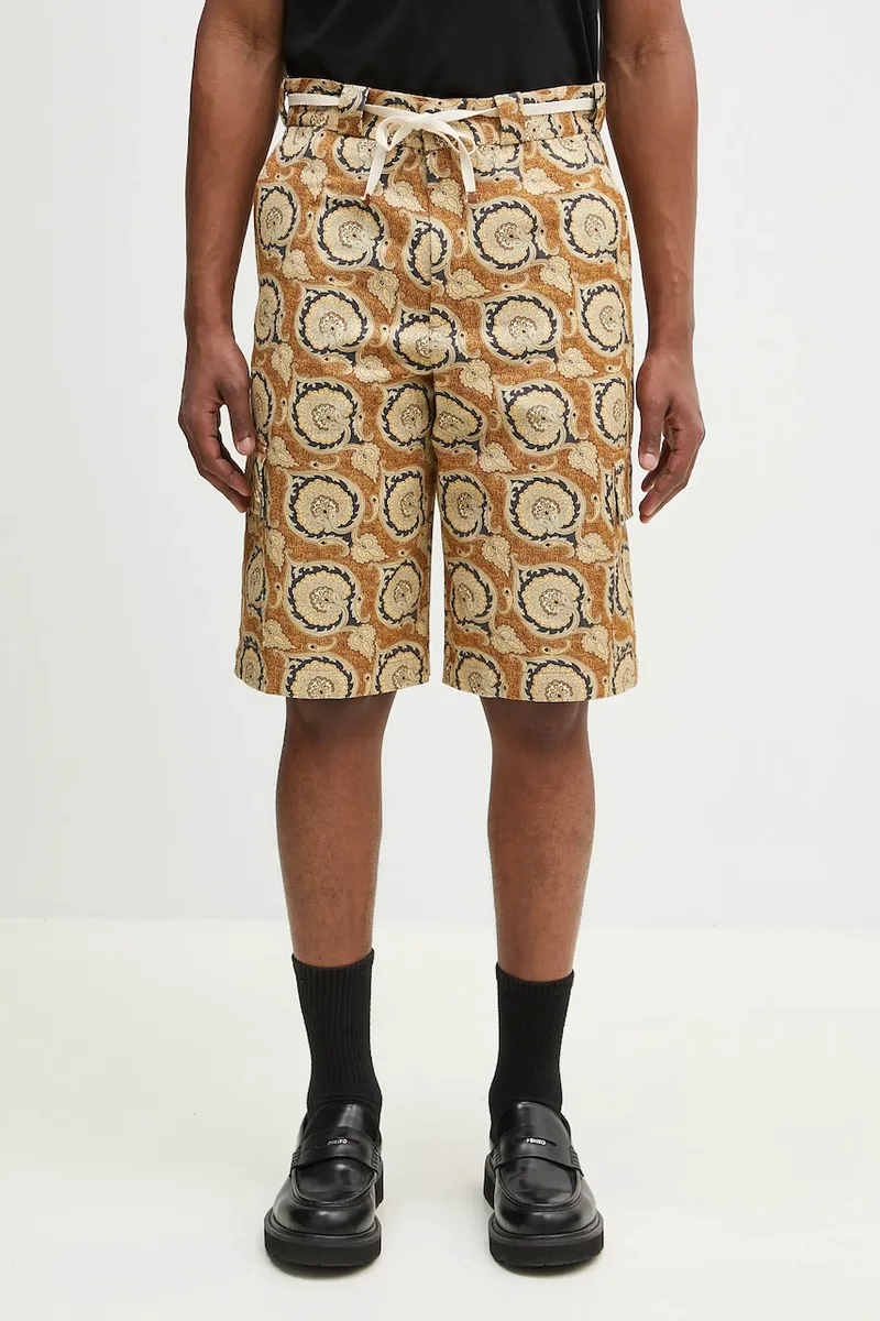 Βαμβακερό σορτσάκι Drôle de Monsieur Le Short Workwear Paisley