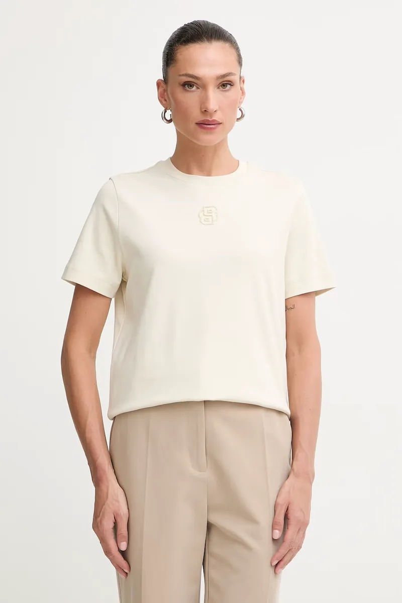 BOSS t-shirt γυναικείο βαμβακερό Ecosa3
