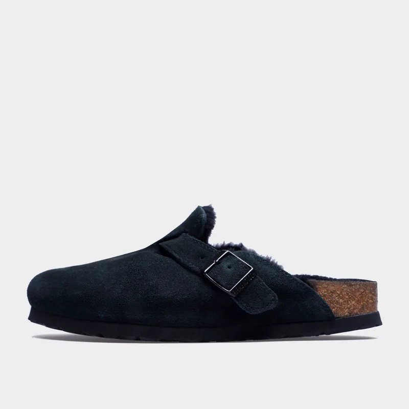 Birkenstock Boston Leather Shearling Γυναικείες Παντόφλες (9000240839_1469)