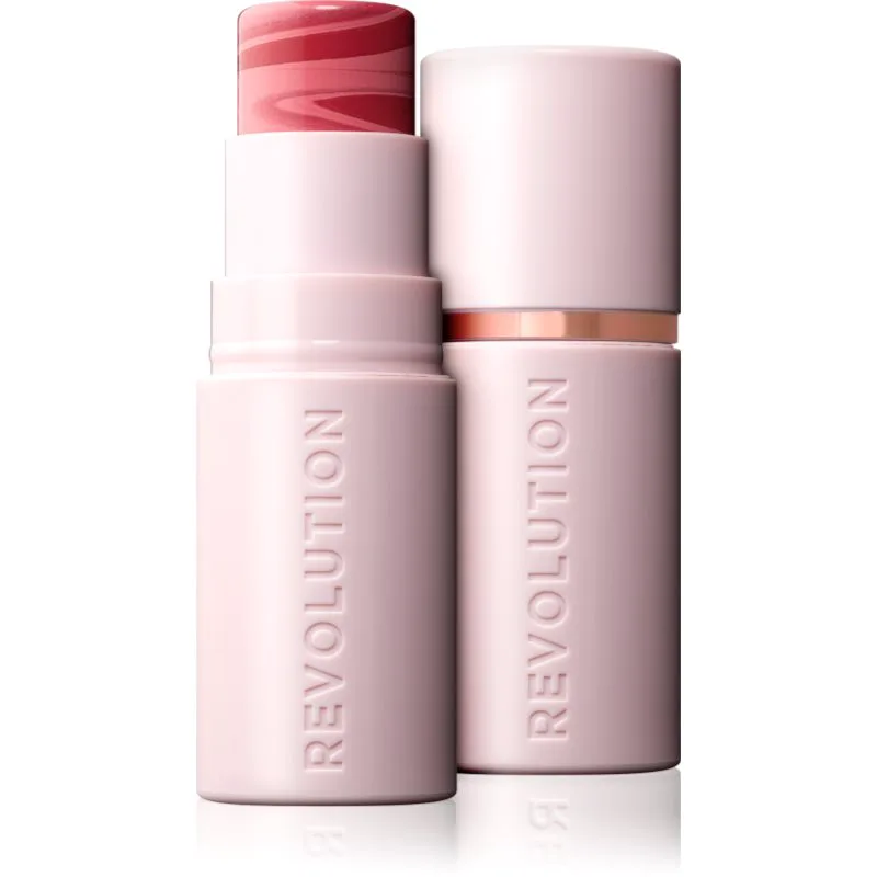 Revolution Skin Silk Blush Stick κρεμώδες ρουζ σε στικ απόχρωση Rose Nude Ροζ 4.5 γρ