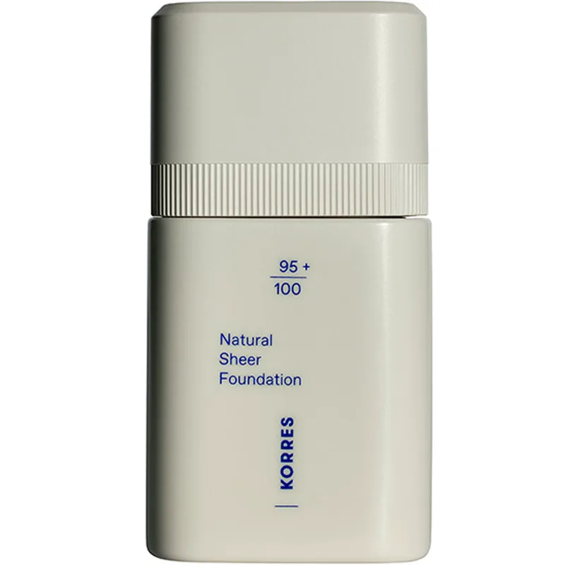 Korres Natural Sheer Foundation Διάφανης Κάλυψης Ανάλαφρο Foundation που Λειαίνει τις Ατέλειες για Φυσικά Λαμπερό Αποτέλεσμα 30ml - 01 Light
