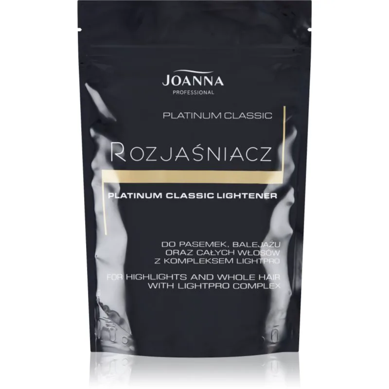 Joanna Professional Platinum Classic ξανοιχτική πούδρα λεύκανσης για ξανθά και με ανταύγειες μαλλιά 450 γρ