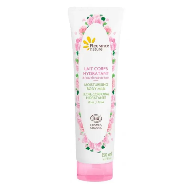 Fleurance Nature MOISTURIZING BODY MILK with Organic ROSE All skin types 150ml