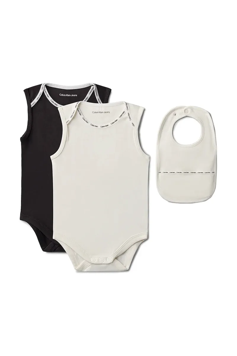 Calvin Klein Jeans κορμάκι βρεφικό βαμβακερό 2-pack