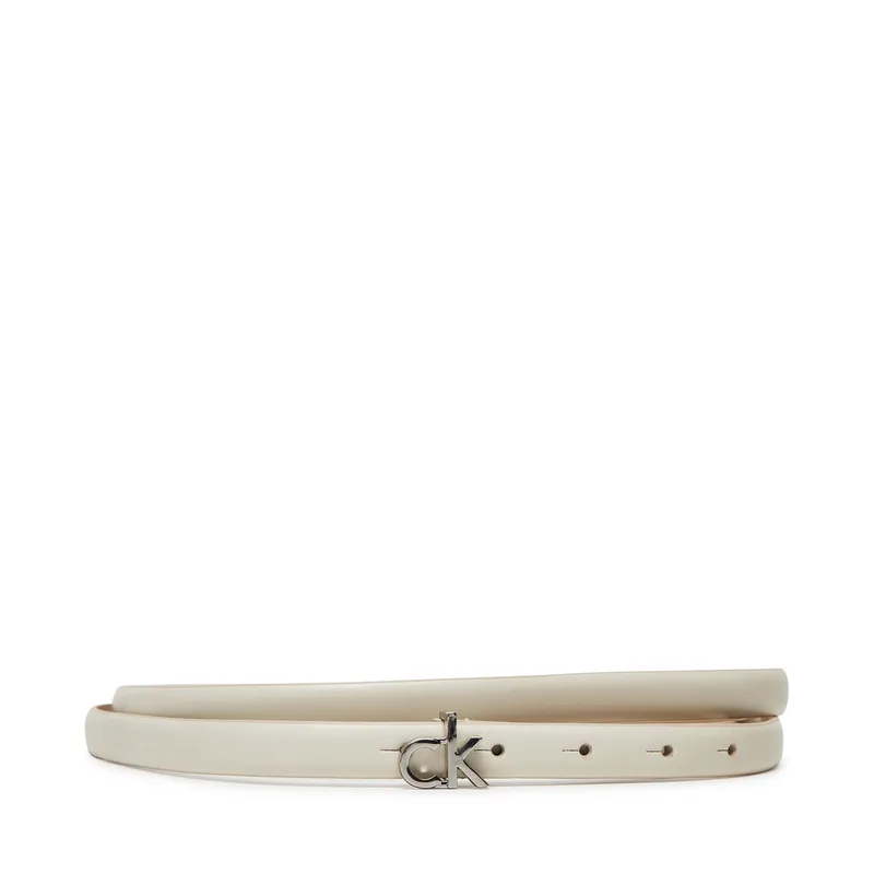 Ζώνη Γυναικεία Calvin Klein Ck Buckle Skinny Belt 1.5 K60K612932 Λευκό