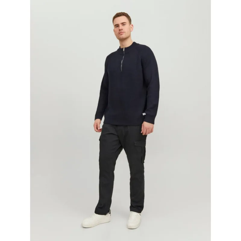 Ελαστικό cargo παντελόνι "Joe Cargo" της Jack&Jones σε loose fit γραμμή - Black Rock