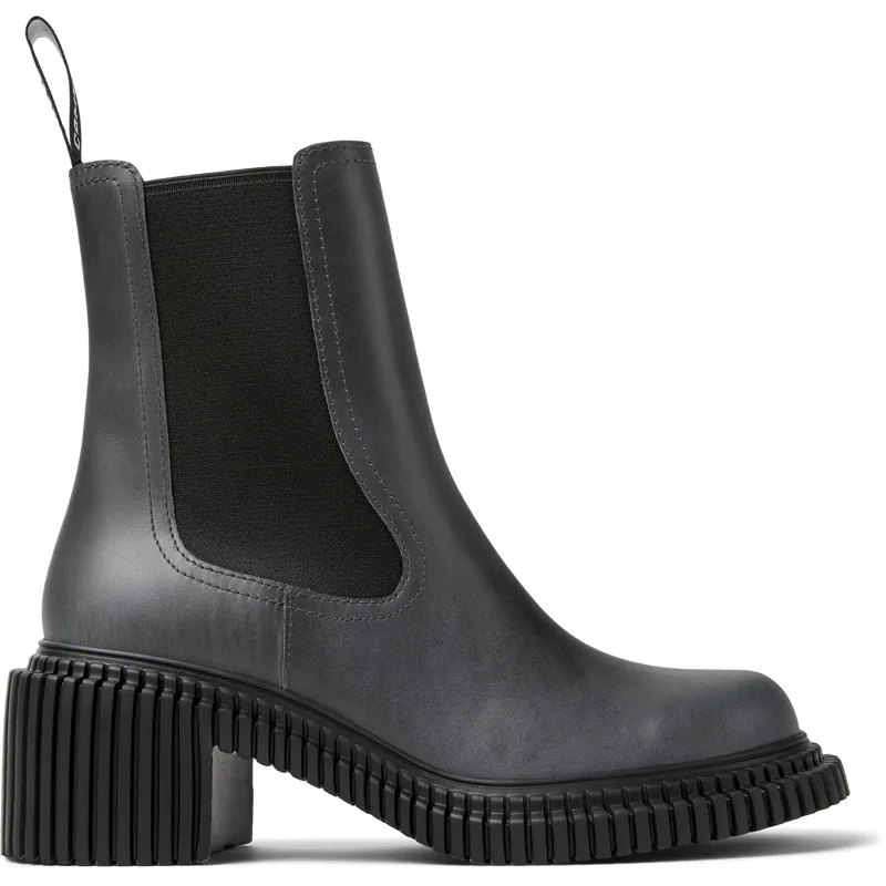 CAMPER Pix London - Μποτάκια Για Γυναικεία - Γκρι, Μέγεθος 37, Smooth leather