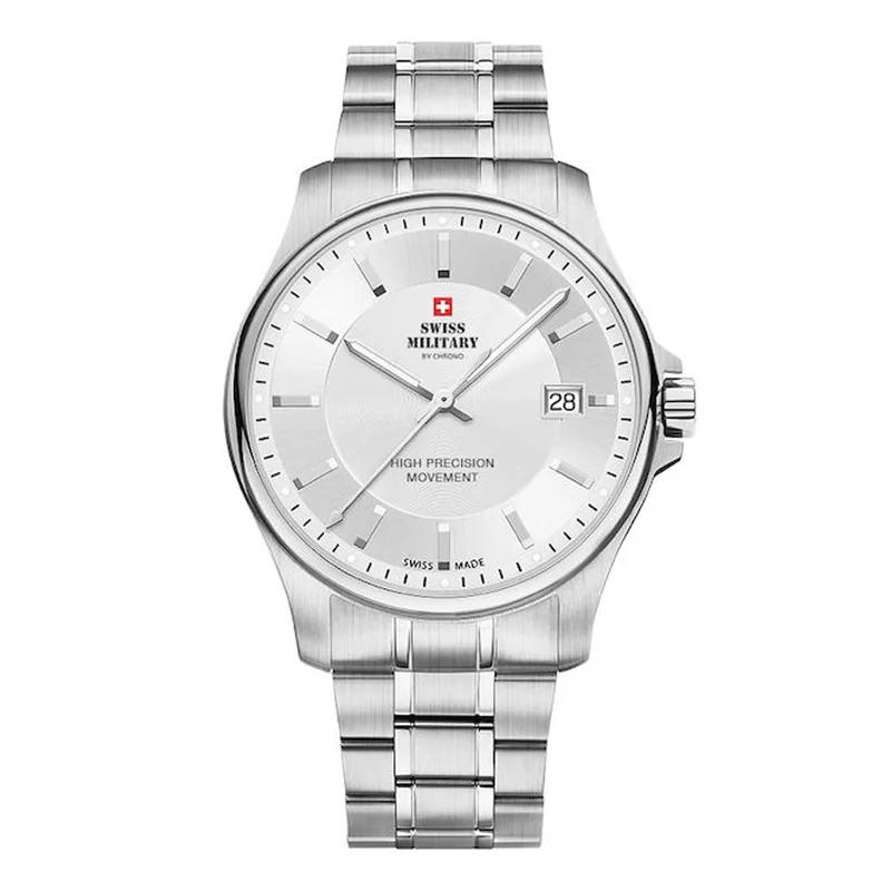 SWISS MILITARY by Chrono Swiss Made Stainless Steel Bracelet Watch SM30200.02