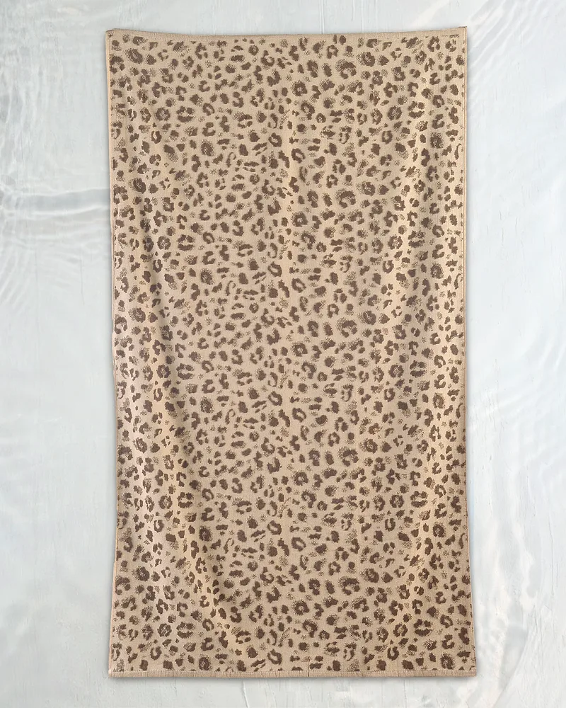 Πετσέτα θαλάσσης βελουτέ (86Χ160) LEOPARD, RYTHMOS HOME