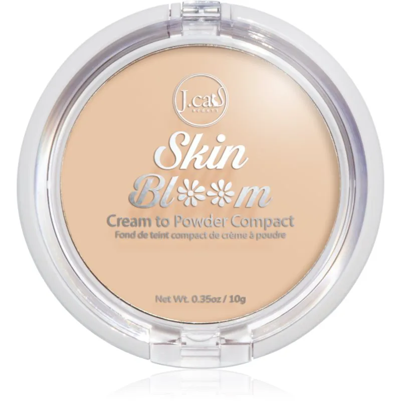 J.Cat Beauty Skin Bloom κρεμώδες συμπαγές μεικ απ για πληρή κάλυψη απόχρωση 105 Taupe 7.5 γρ