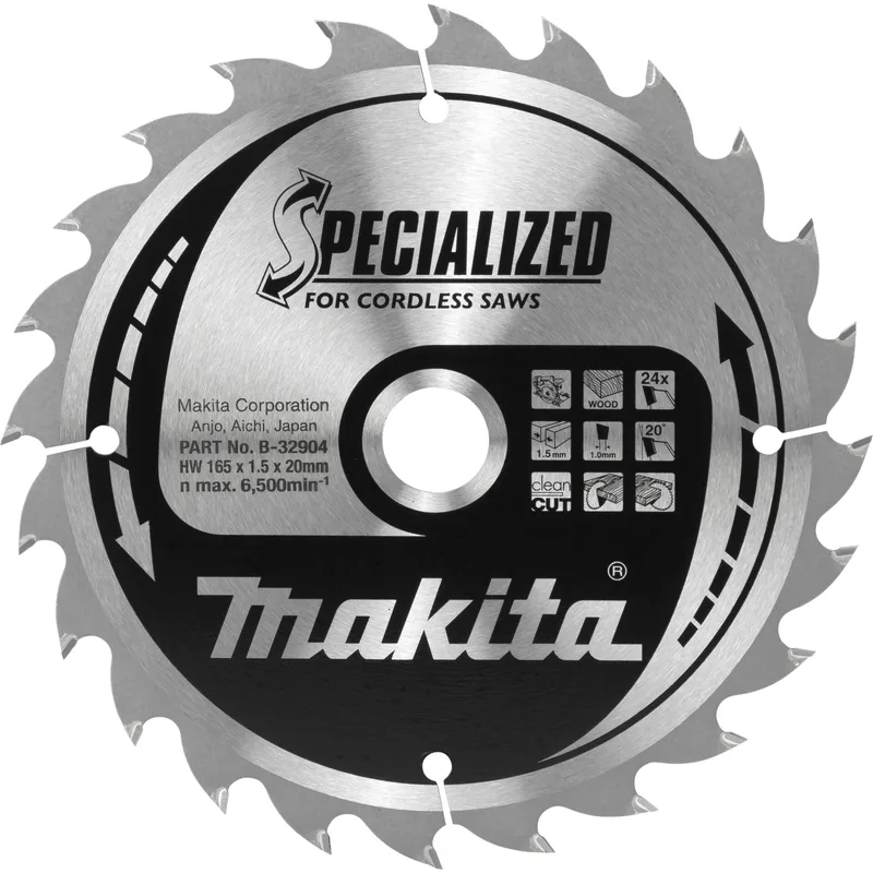 Λεπίδα Πριονιού Εξειδικευμένη Makita B-32904 165x20x24Δ