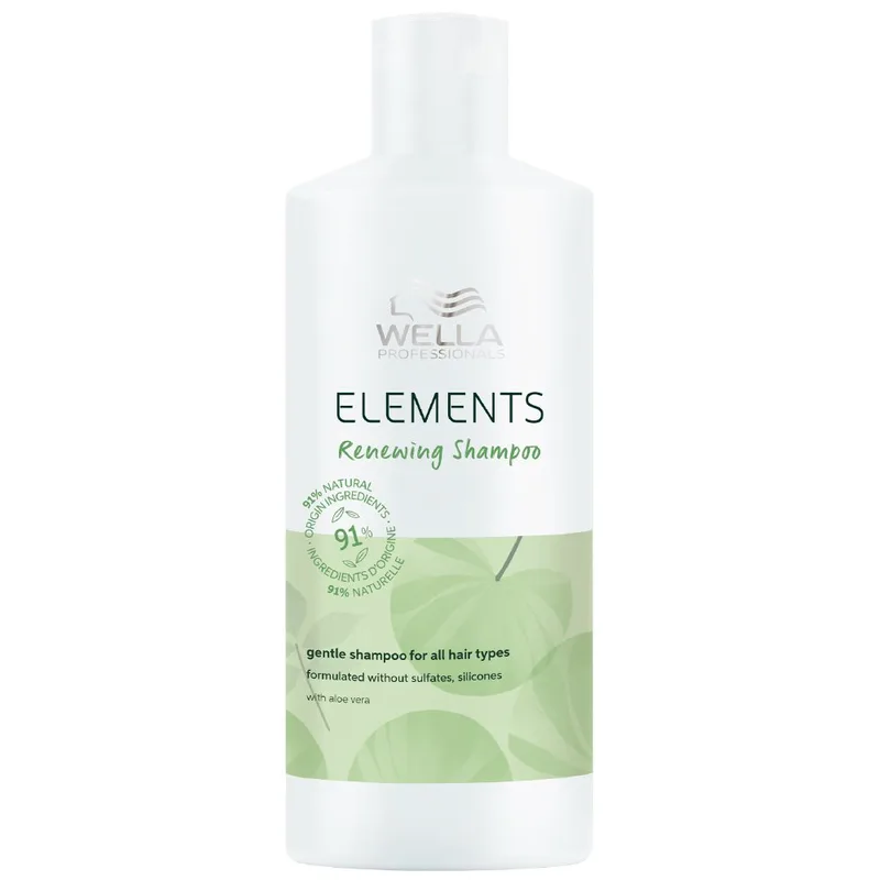 Wella Professionals Elements Renewing Shampoo with Aloe Vera Σαμπουάν Ήπιας Σύνθεσης με Αλόη για Όλους τους Τύπους Μαλλιών 500ml