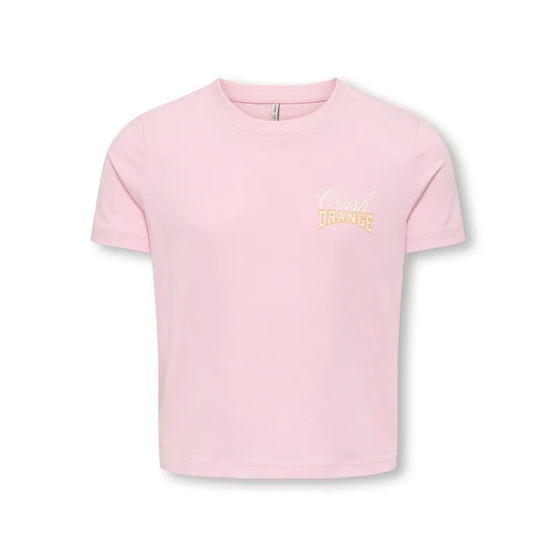Kids ONLY T-Shirt Annbel 15354276 Ροζ Cropped Fit